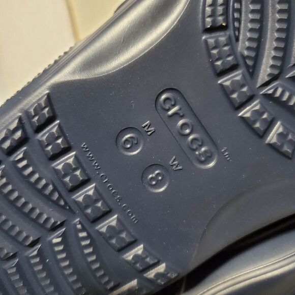 Classic Crocs Unisex Slides Navy Waterproof Men 6 /Womens 8 206121-410 New main image 10